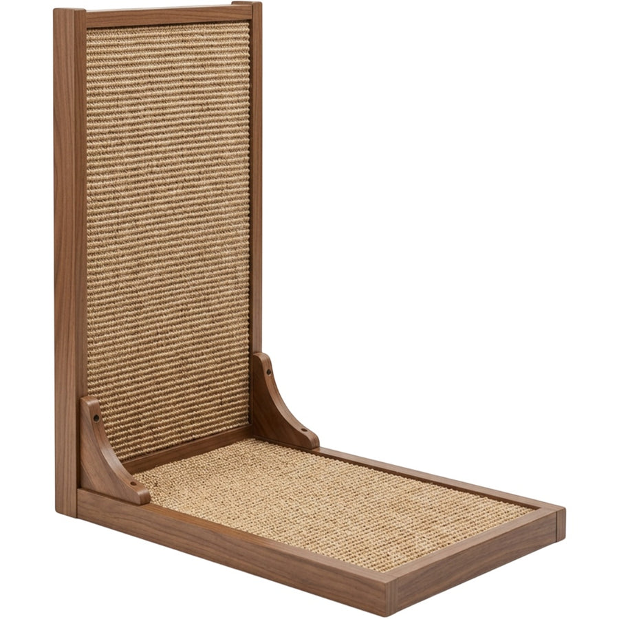 Ygbxf L-Shape Sisal Cat Scratching Board Walnut Natural