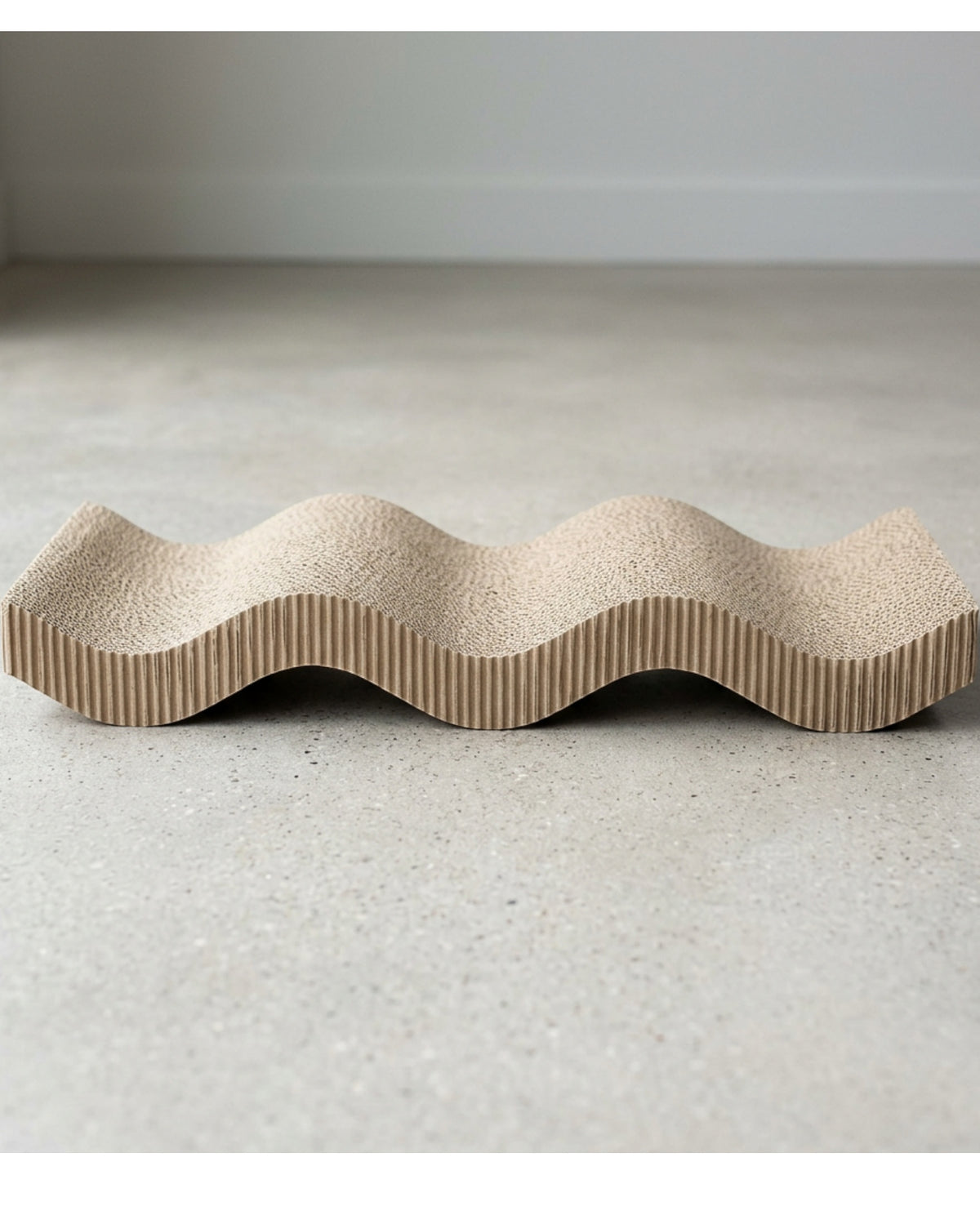 Ygbxf Reversible Wave Corrugated Cat Scratcher 24 Inch Oatmeal - Lifestyle view