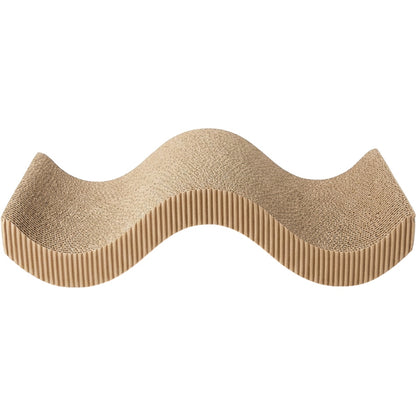 Ygbxf Reversible Wave Corrugated Cat Scratcher 24 Inch Oatmeal - Product view