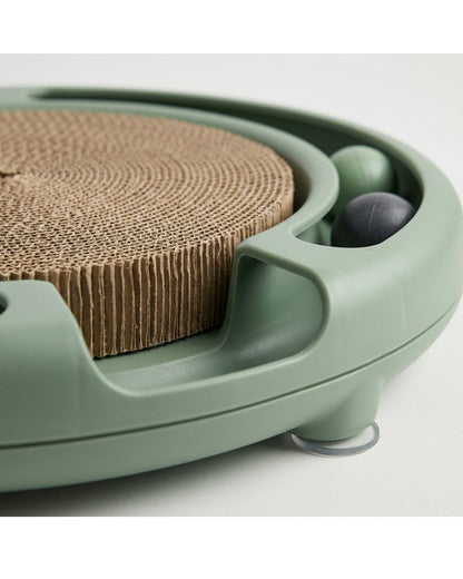 Ygbxf Round Track Corrugated Cat Scratcher 16 Inch Sage - Detail view